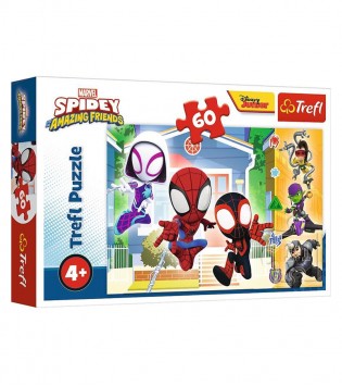 Trefl 60 Parça Puzzle Spiday And His Amazing Friends (33x22cm)