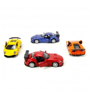 Vardem Çekbırak 1:36 Die Cast Metal Spor Araba (Rüzgarlık Kanatlı)