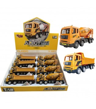 SURTMELI METAL 1:50 SARI BETON MIKSERI VE KAMYON